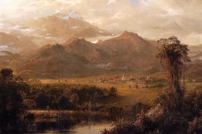 Frederic Edwin Church Mountains of Ecuador Norge oil painting art